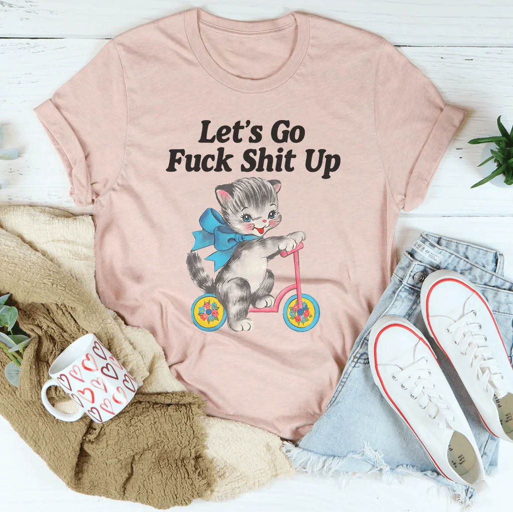 Unfiltered Party Graphic Shirt – "Let's Go F* Shit Up" product image 4