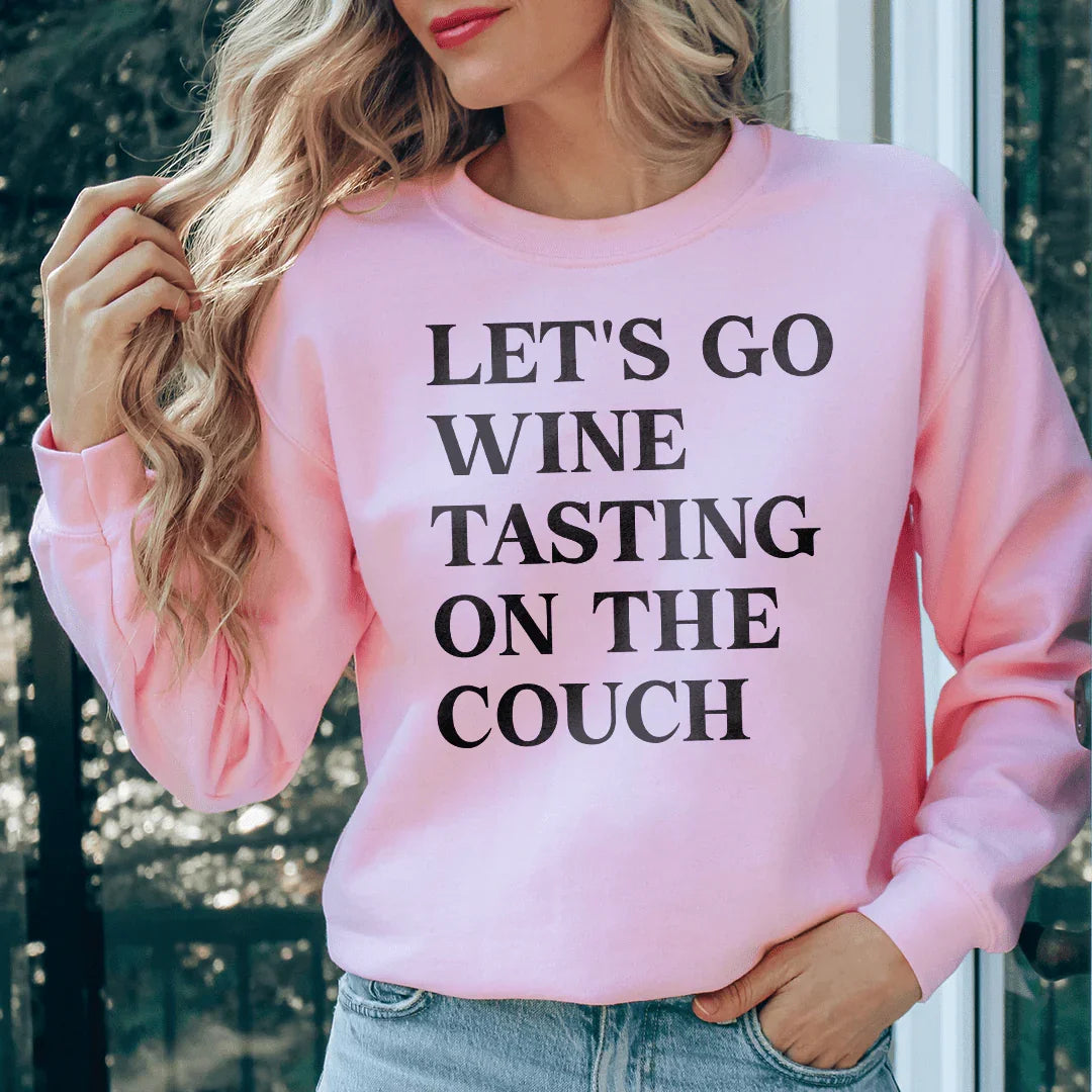 Let's Go Wine Tasting On The Couch Tee product image 2