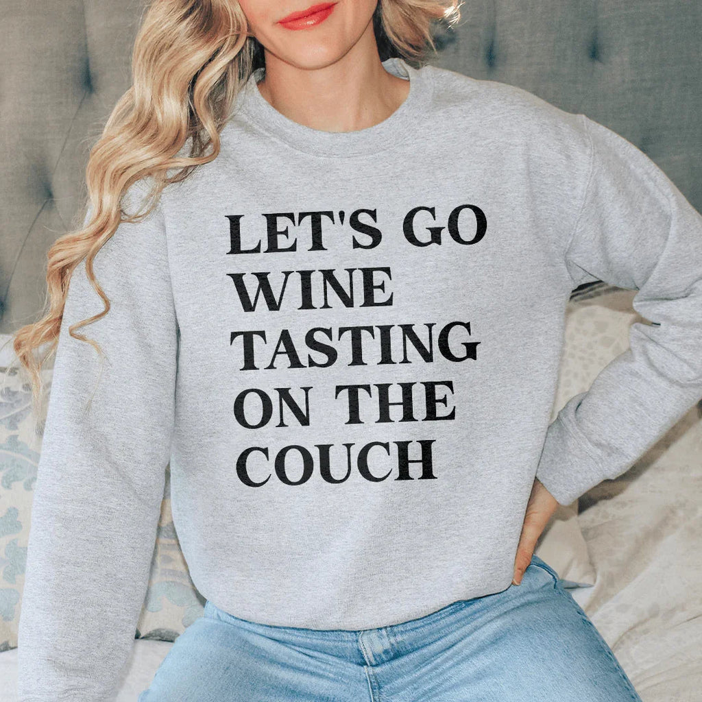 Let's Go Wine Tasting On The Couch Tee product image 1