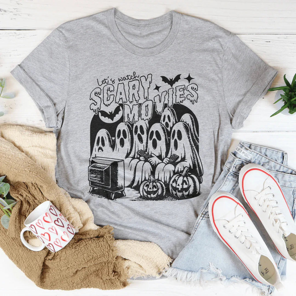 Let's Watch Scary Movies Tee product image 2