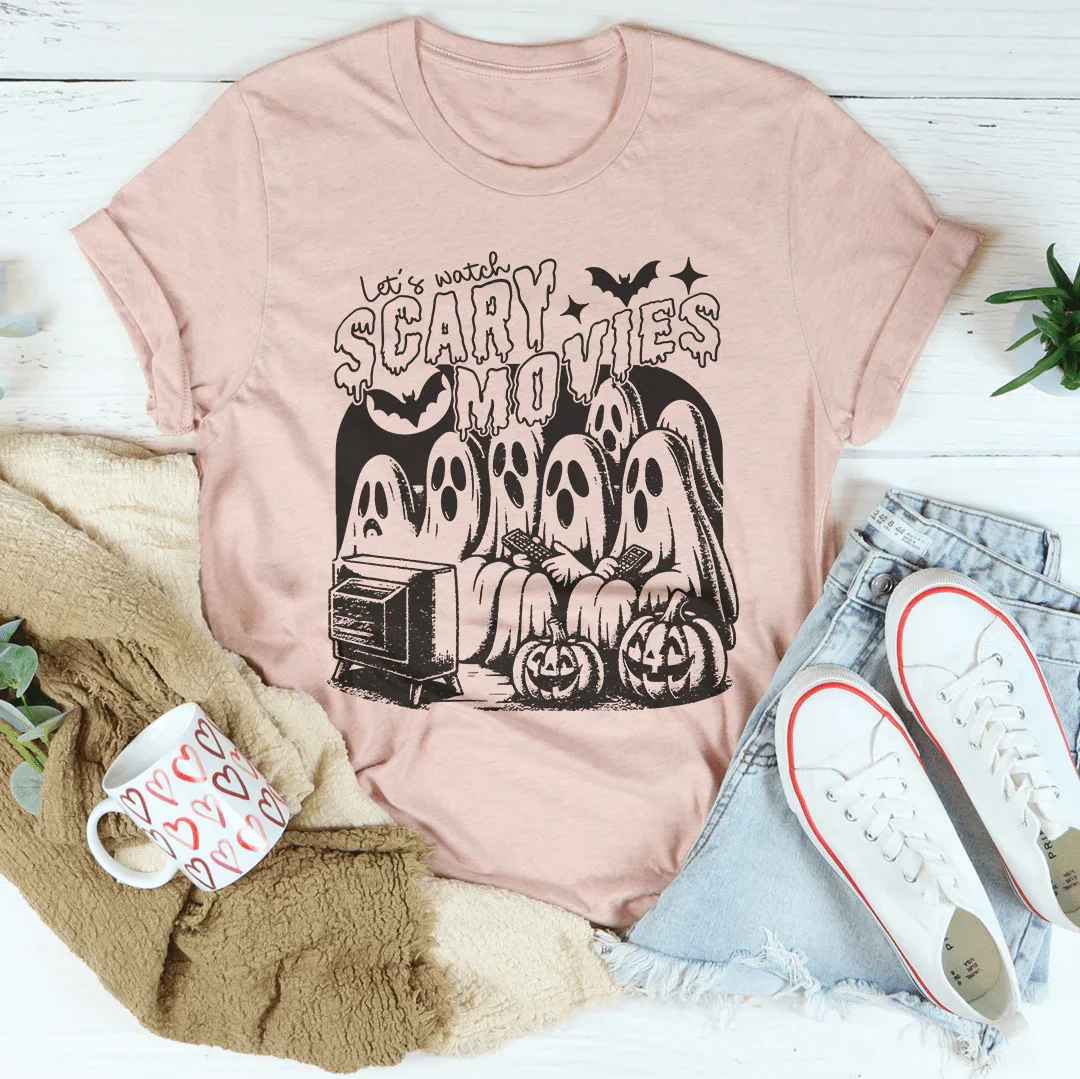 Let's Watch Scary Movies Tee product image 4