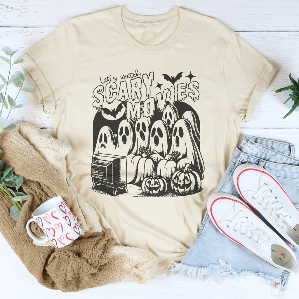 Let's Watch Scary Movies Tee product image 1