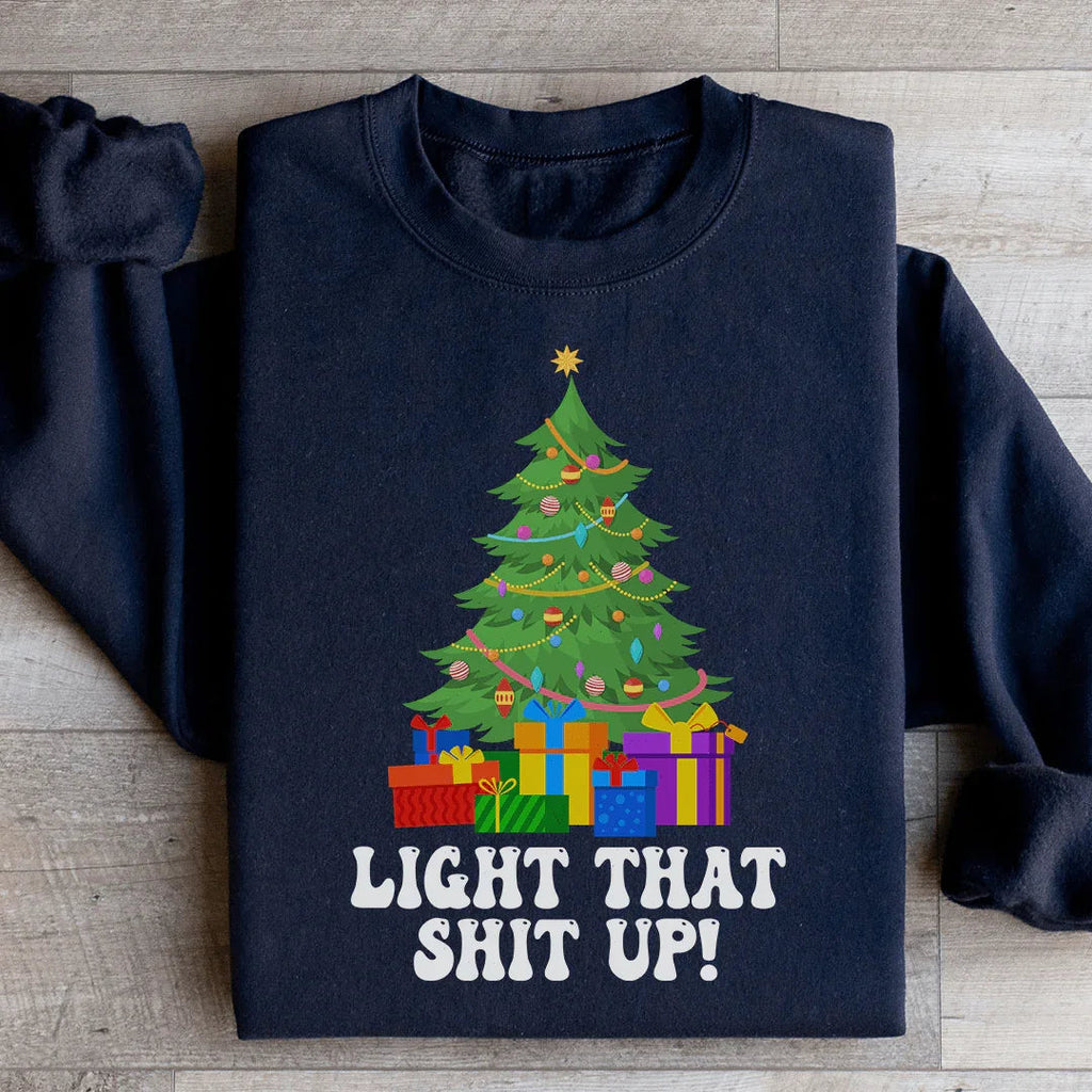 Light That Up Christmas Tree Sweatshirt product image 2
