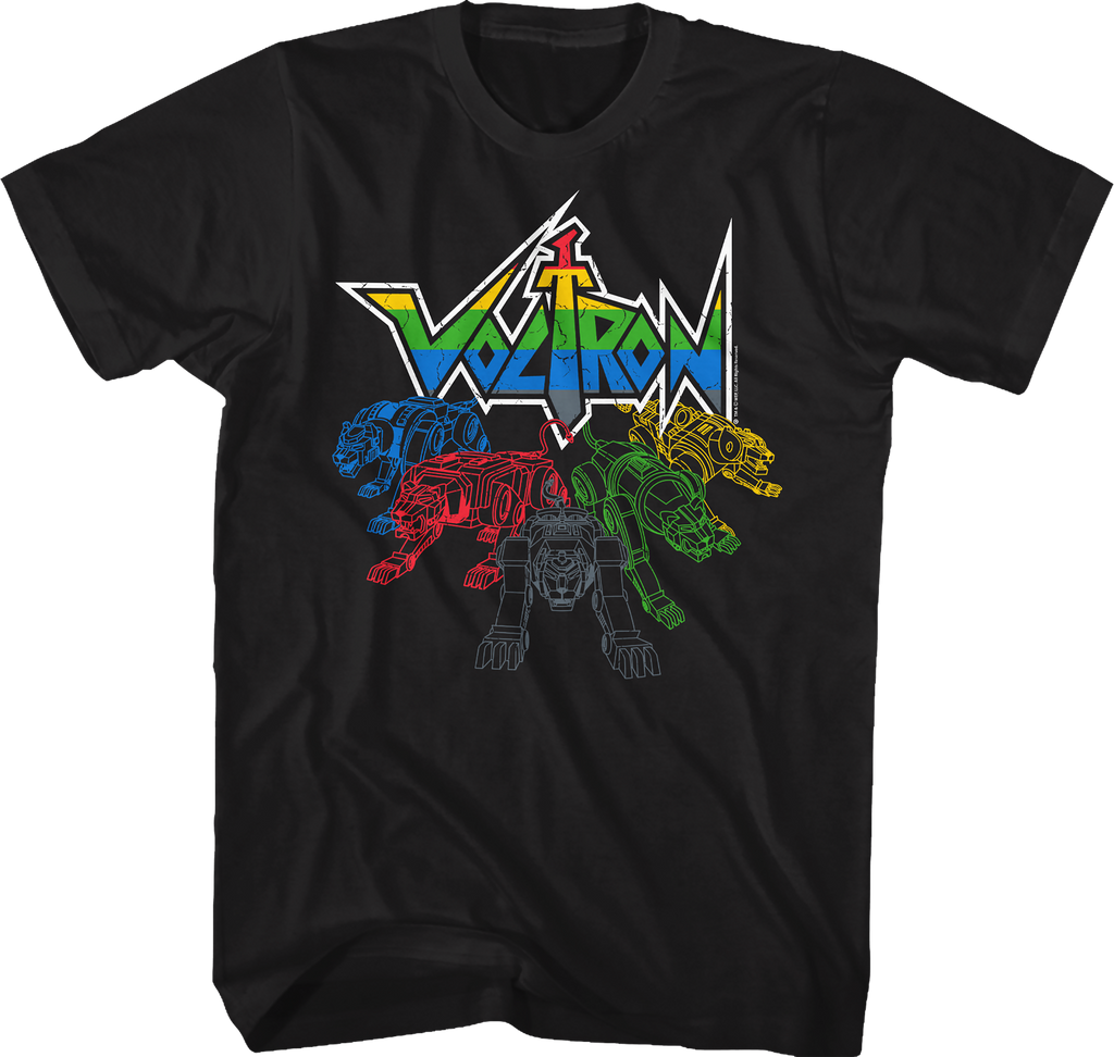 Lions Outlined Voltron T-Shirt product image 1