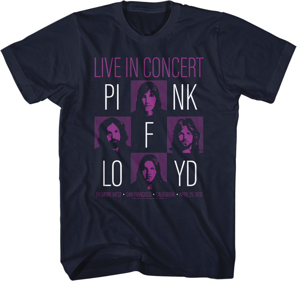 Live In Concert Pink Floyd T-Shirt product image 1
