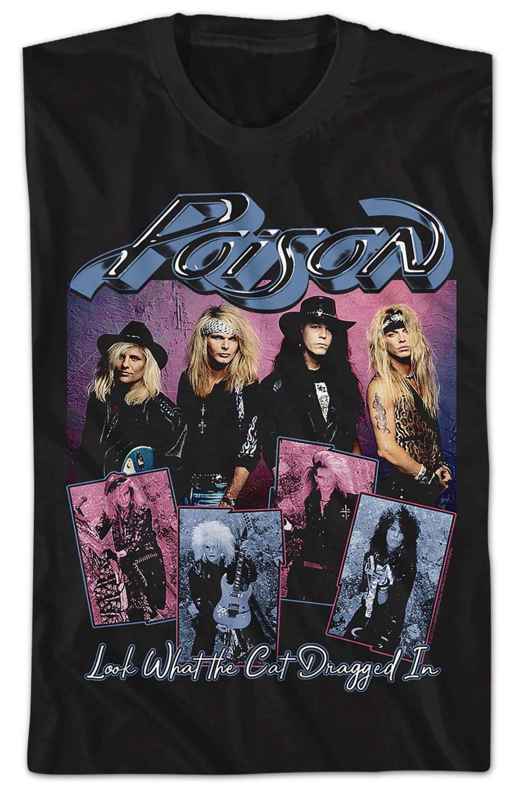 Look What The Cat Dragged In Band Photos Poison T-Shirt product image 2