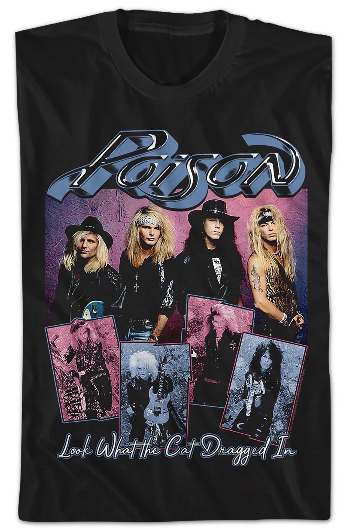 Look What The Cat Dragged In Band Photos Poison T-Shirt product image 2