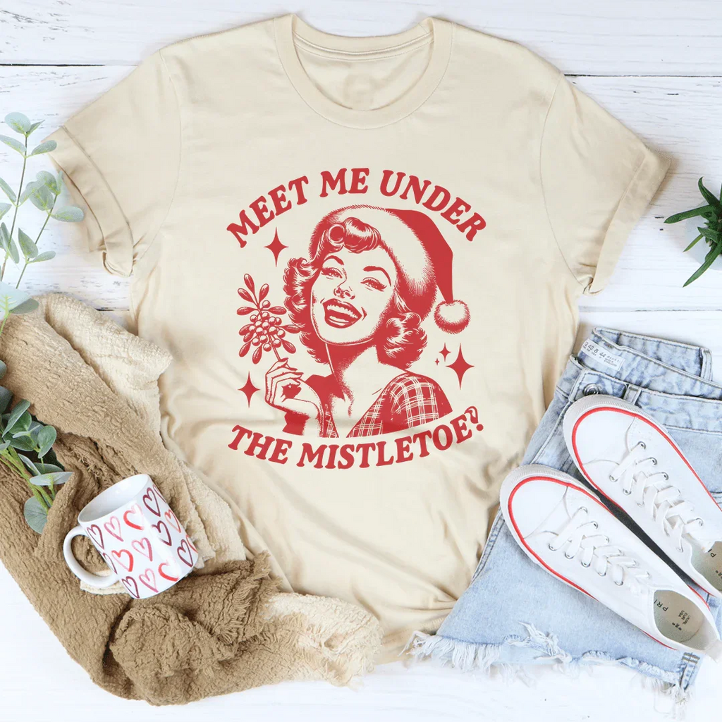 Meet Me Under The Mistletoe Tee product image 2