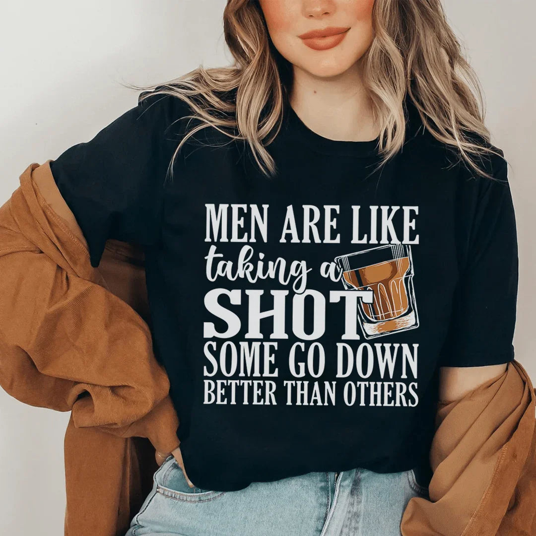 Sassy Dating Humor Graphic Tee – "Men Are Like Taking A product image 1