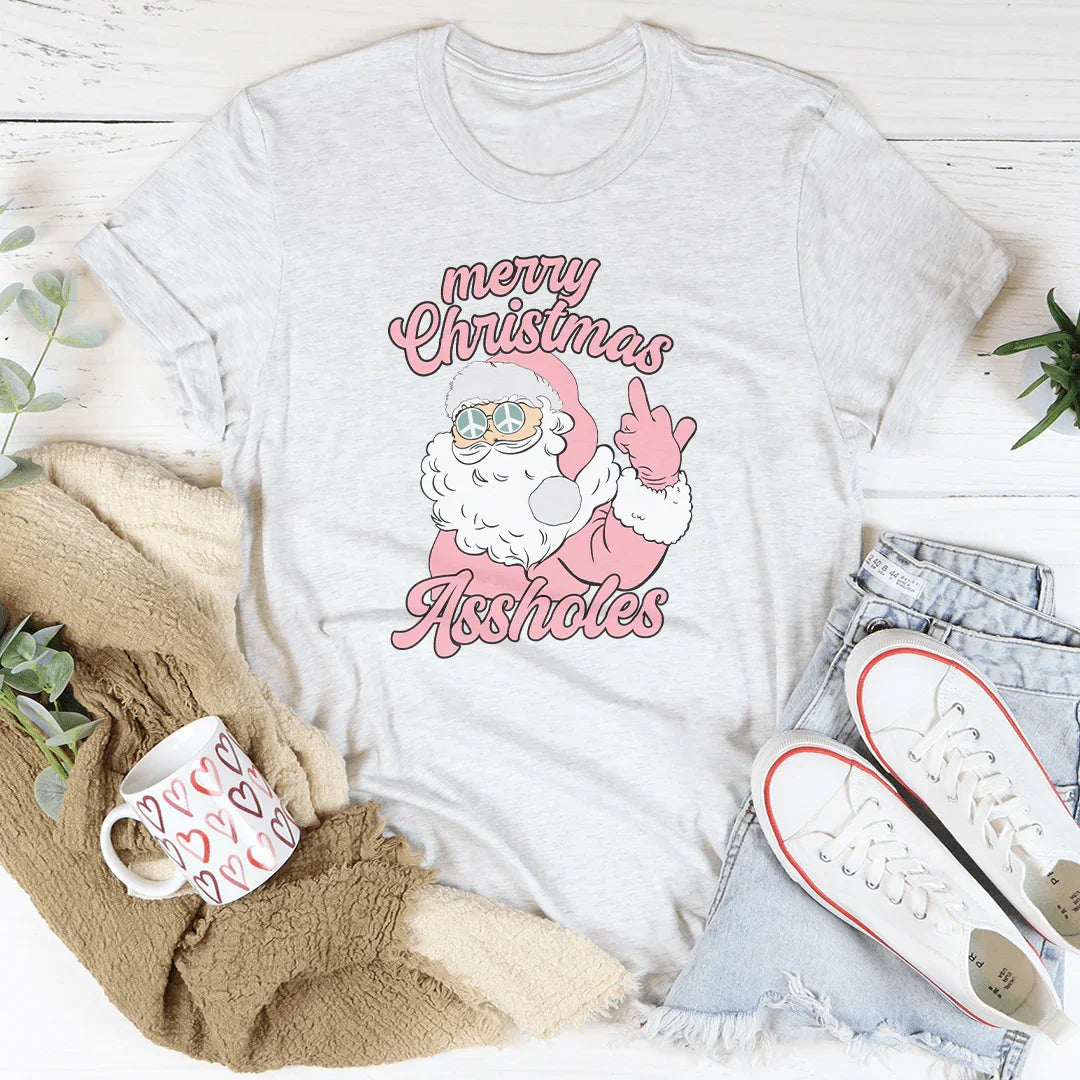 Merry Christmas A-sholes Tee product image 3
