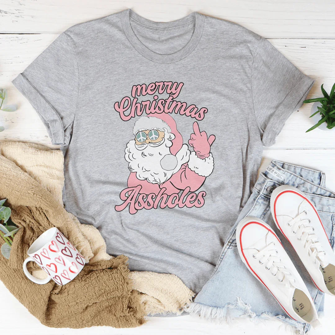 Merry Christmas A-sholes Tee product image 2