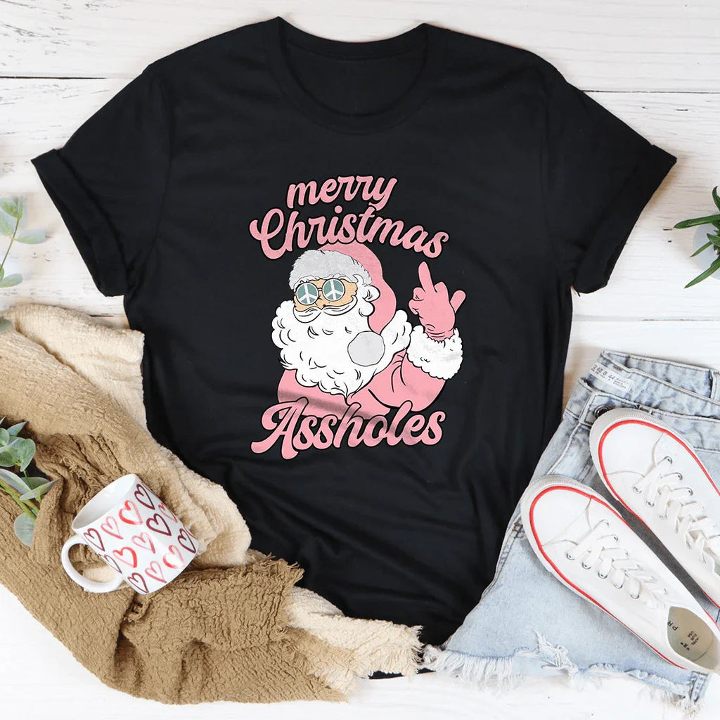 Merry Christmas A-sholes Tee product image 1