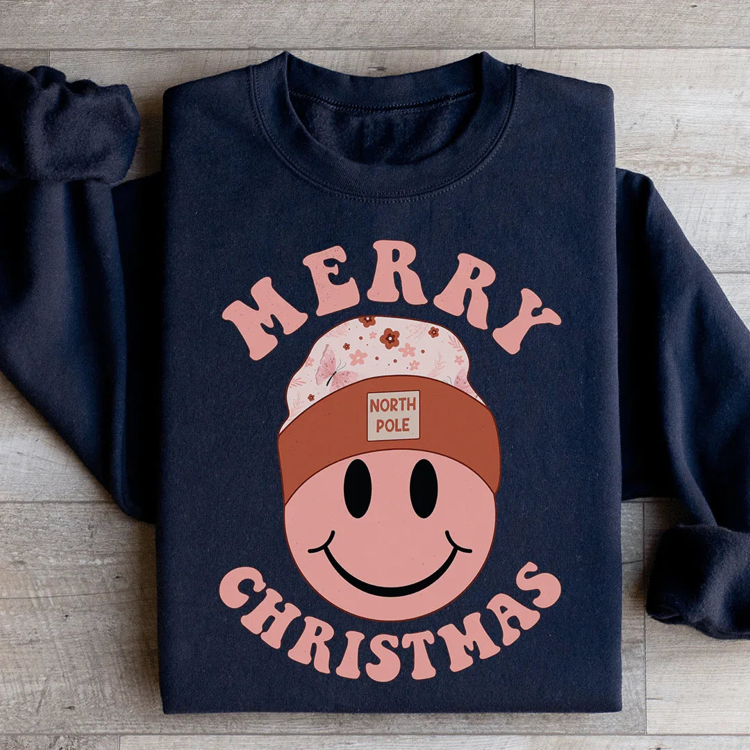 Merry Christmas Smiley Sweatshirt product image 2