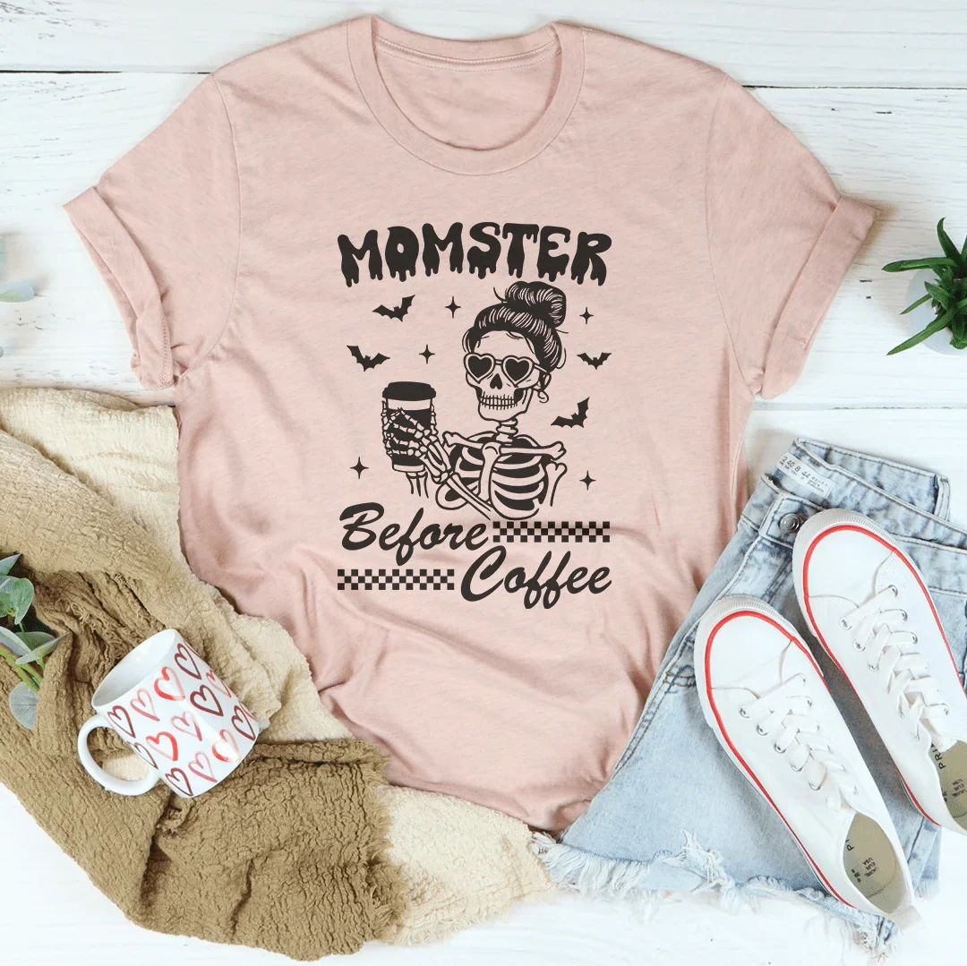 Momster Before Coffee Tee product image 3