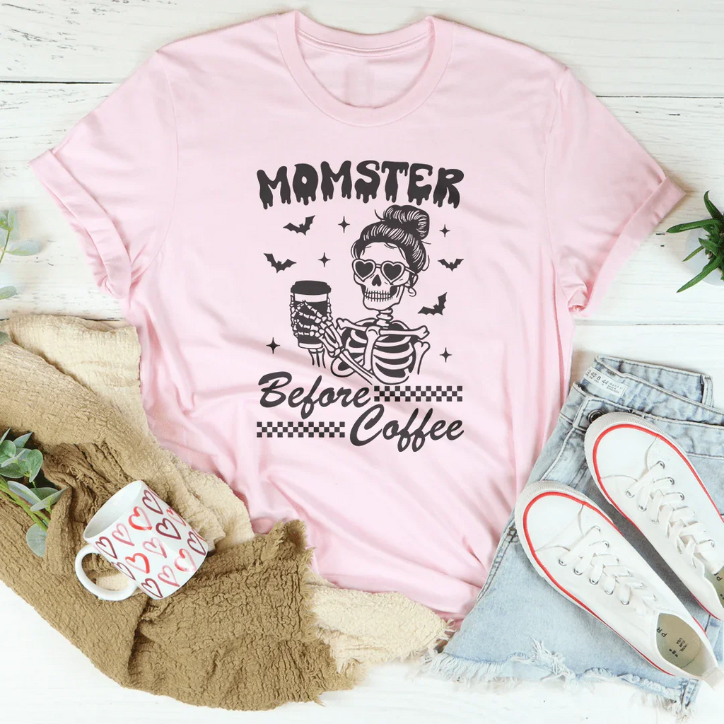 Momster Before Coffee Tee product image 4