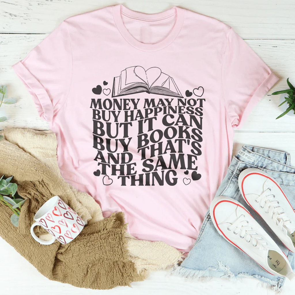 Money May Not Buy Happiness But It Can Books Tee product image 3