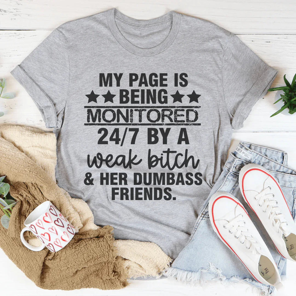 Monitored 24/7 Tee product image 2