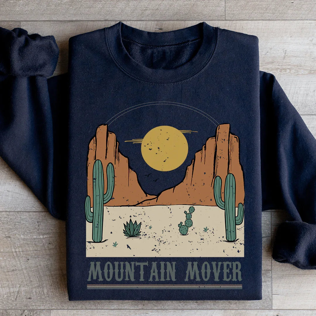 Western Desert Graphic Fleece Pullover – \"Mountain Mover\" product image 3