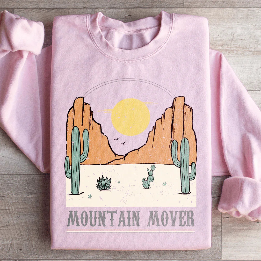 Western Desert Graphic Fleece Pullover – \"Mountain Mover\" product image 2