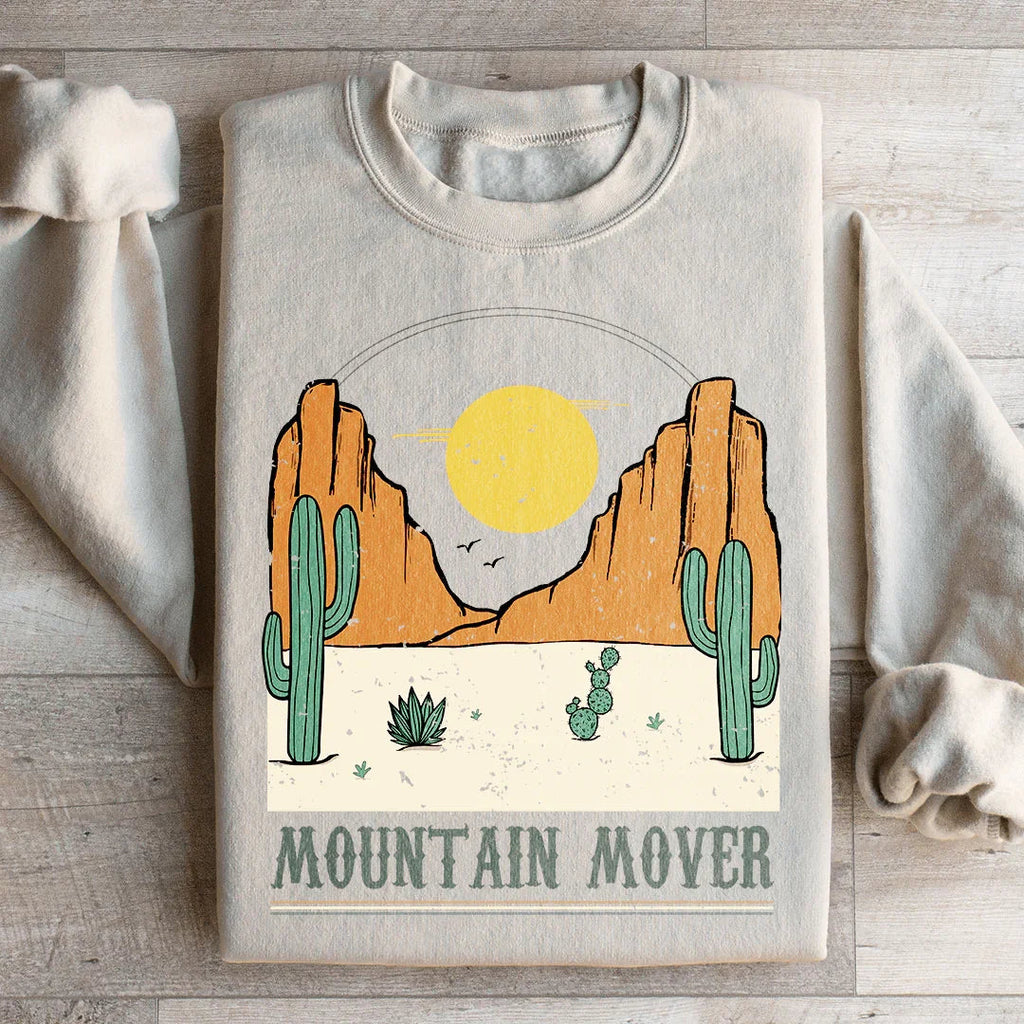 Western Desert Graphic Fleece Pullover – \"Mountain Mover\" product image 4