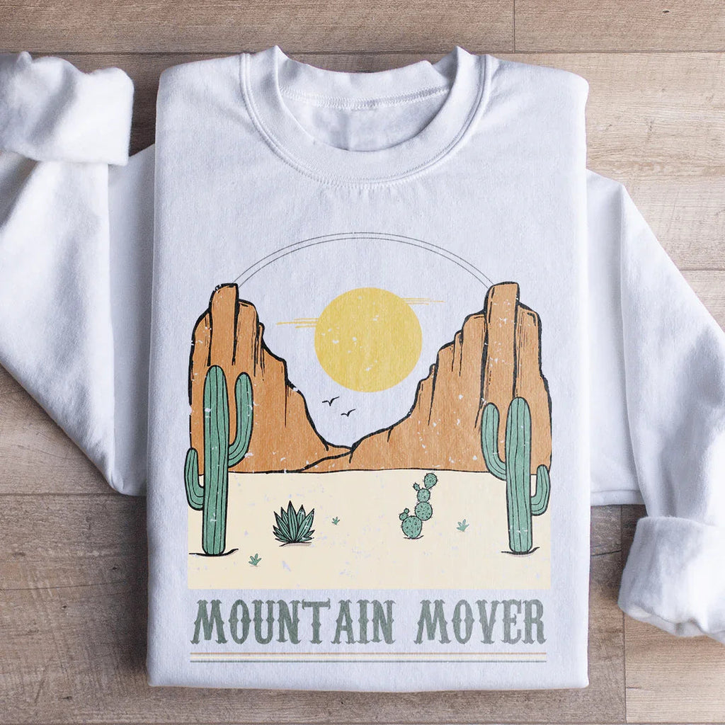 Western Desert Graphic Fleece Pullover – \"Mountain Mover\" product image 1