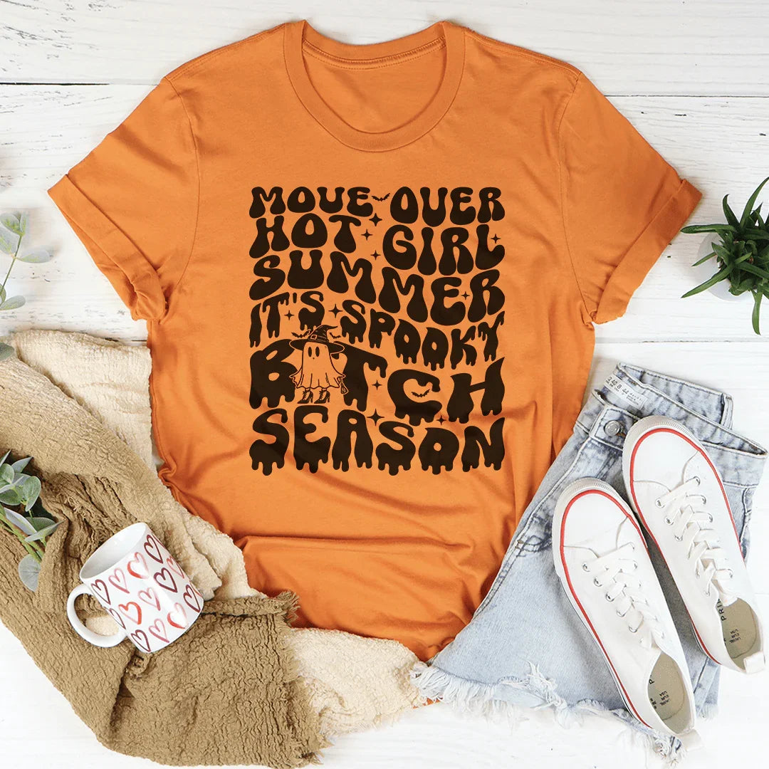 Move Over Hot Girl Summer It's Spooky B-tch Season Tee product image 4