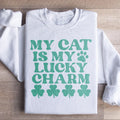 Cute Retro St. Patrick's Day Pullover – "My Cat Is My Lucky product image 1