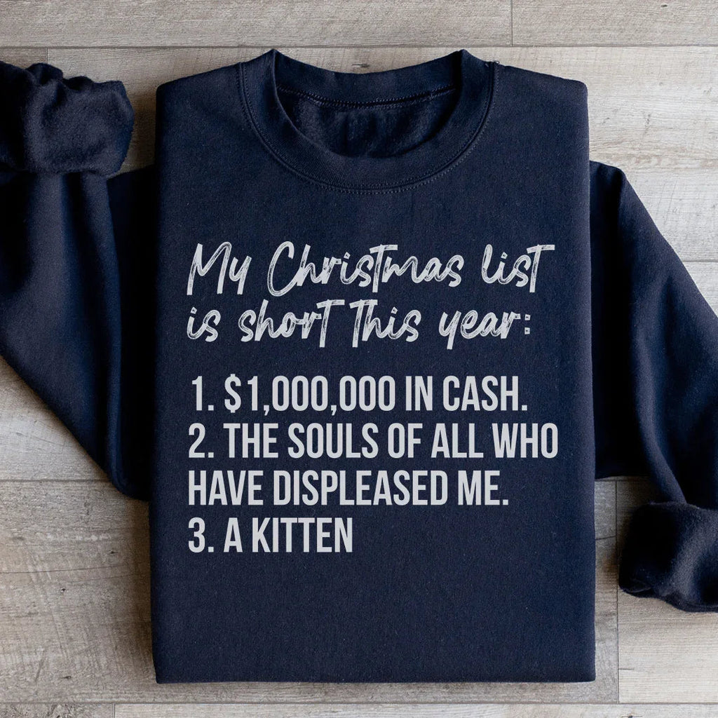 My Christmas List Sweatshirt product image 2