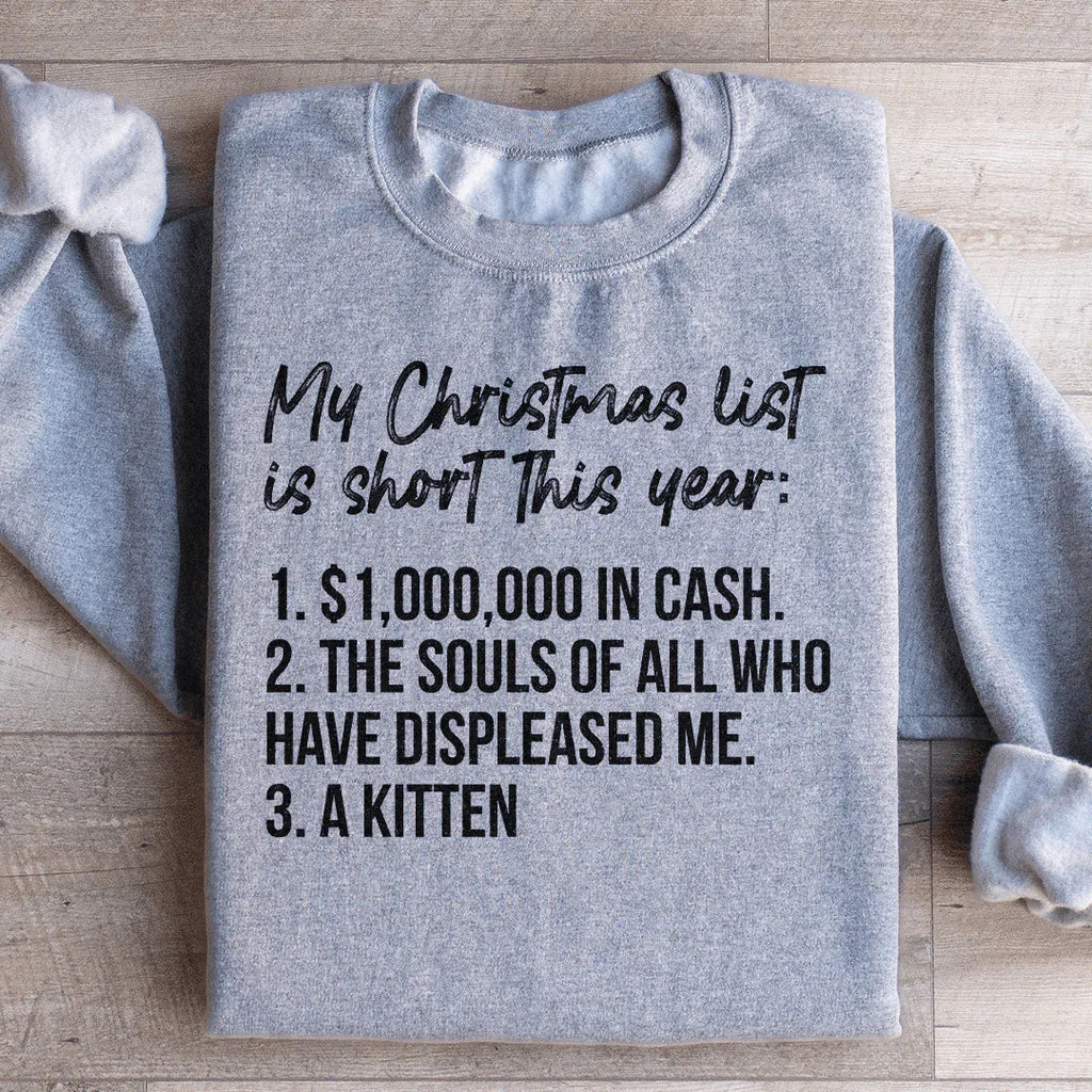My Christmas List Sweatshirt product image 3