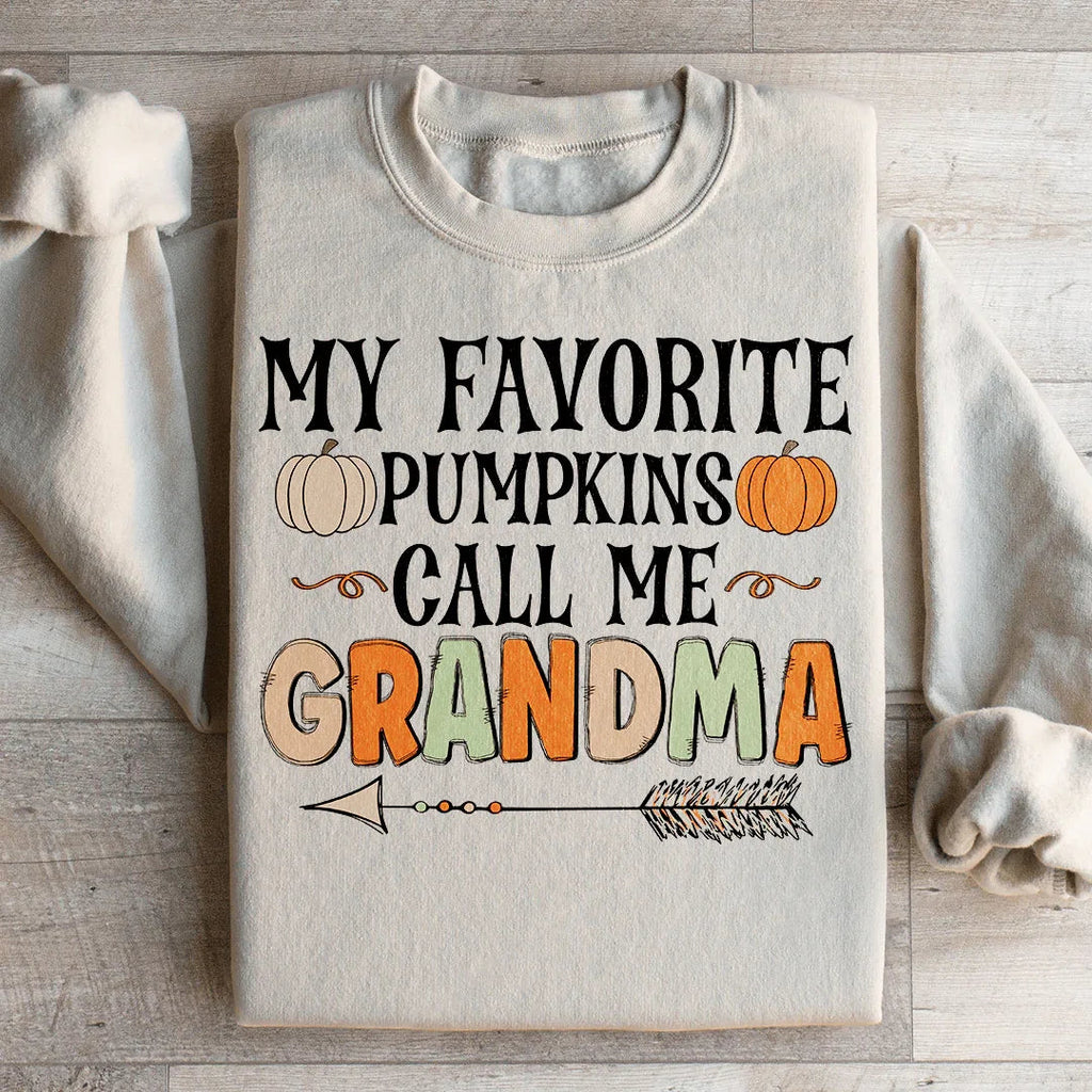 My Favorite Pumpkins Call Me Grandma Sweatshirt product image 4