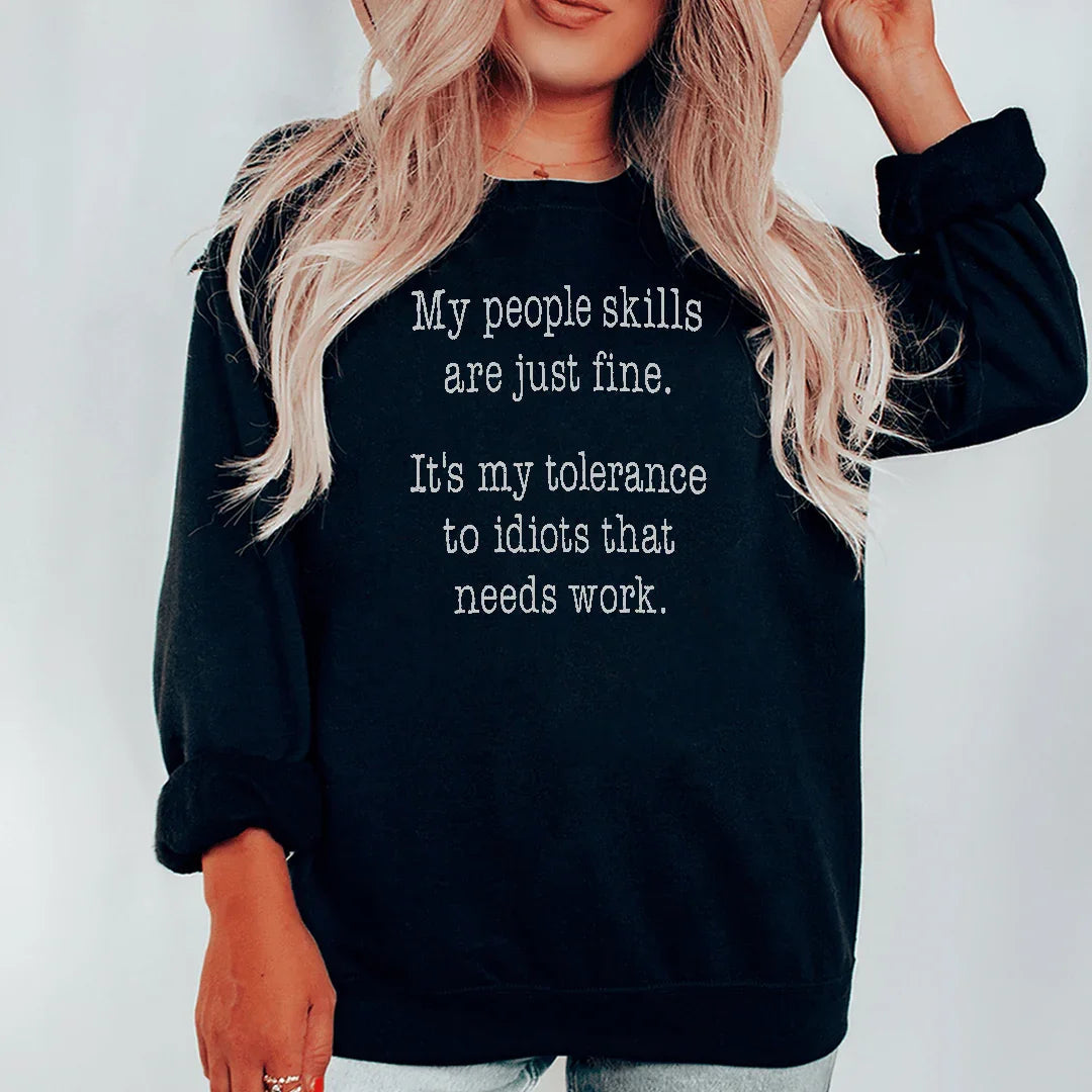 My People Skills Are Just Fine Sweatshirt product image 3