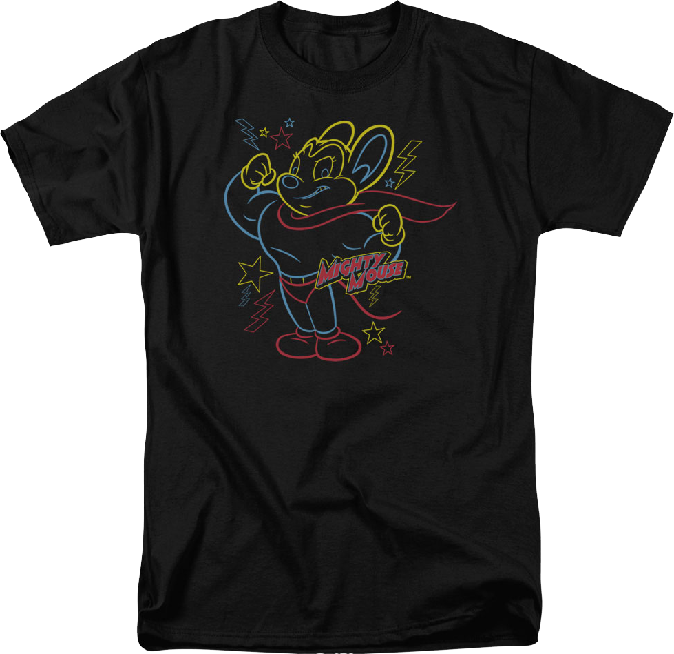 Neon Mighty Mouse T-Shirt product image 1