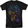 Neon Tyrannosaurus Rex Jurassic Park T-Shirt product image 1