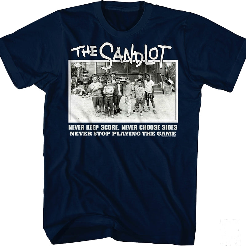 Never Stop Playing The Game Sandlot T-Shirt product image 1