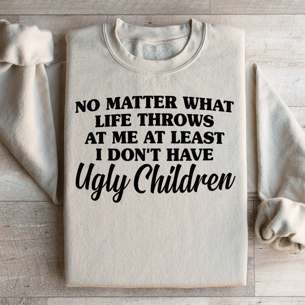 Cheeky Mom Humor Graphic Fleece Pullover – "At Least I product image 1