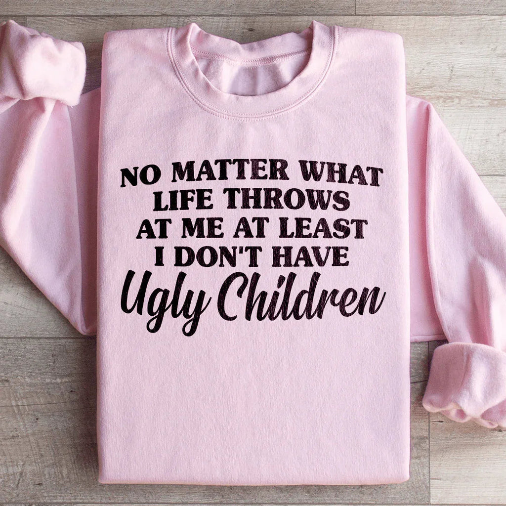 Cheeky Mom Humor Graphic Fleece Pullover – "At Least I product image 4