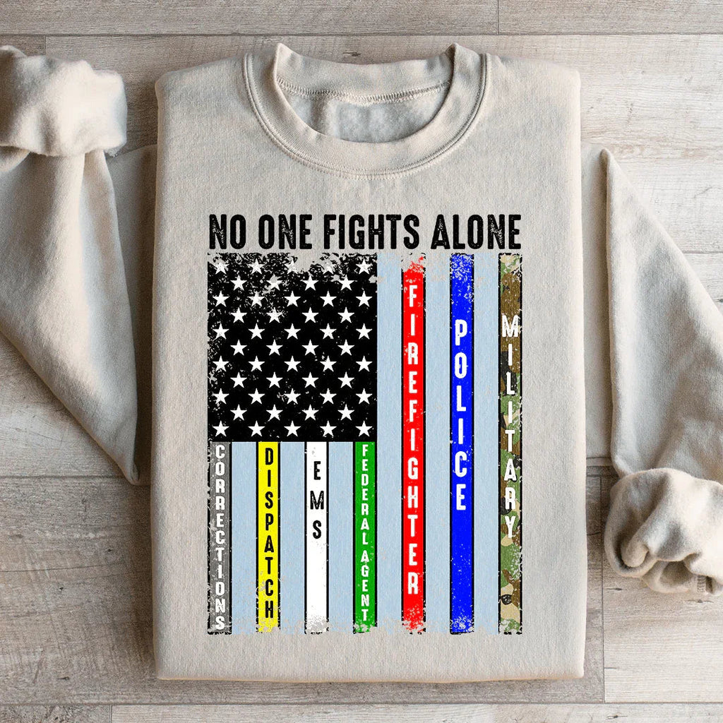 No One Fights Alone Sweatshirt product image 2