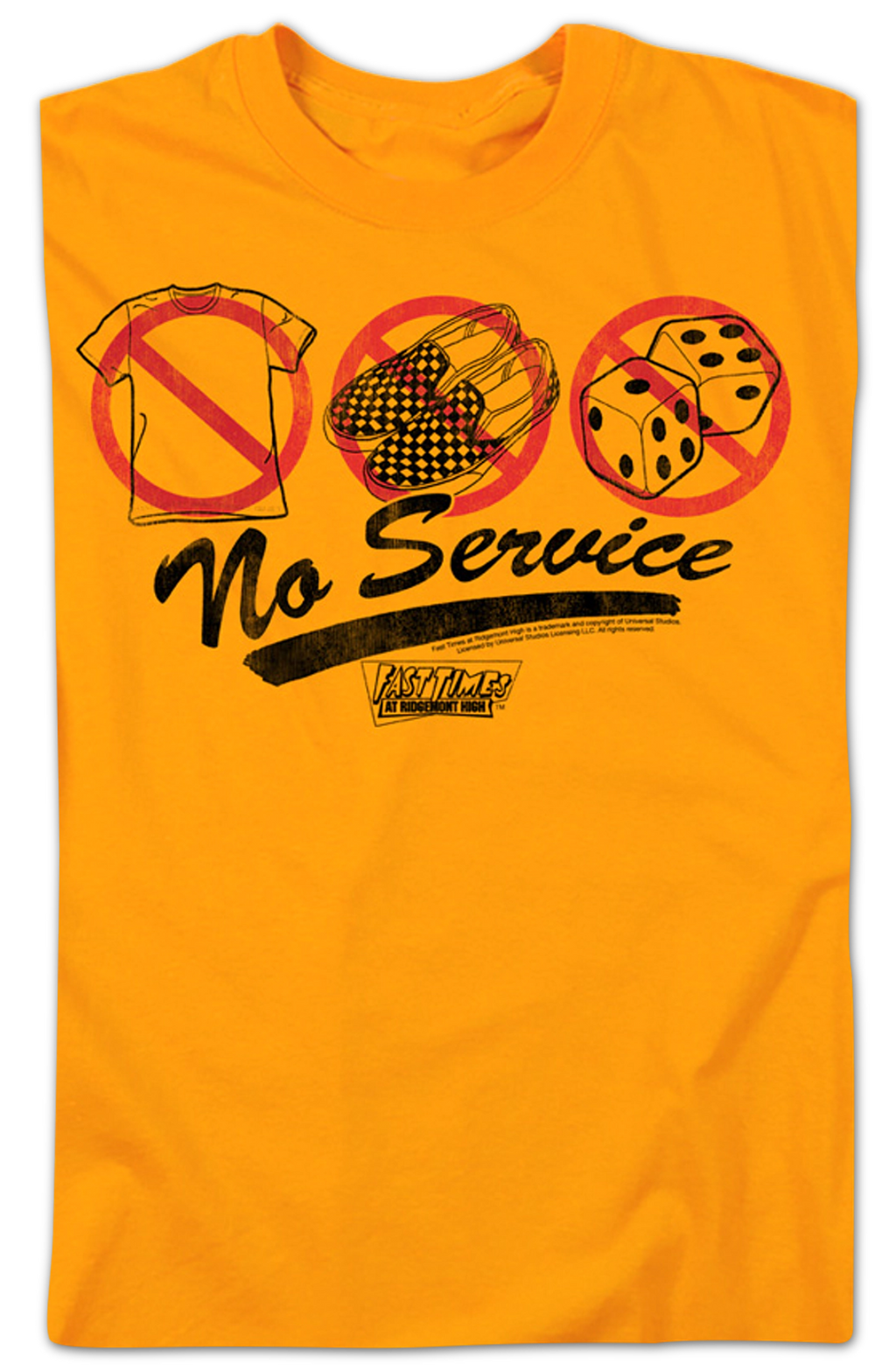 No Service Fast Times At Ridgemont High T-Shirt product image 2