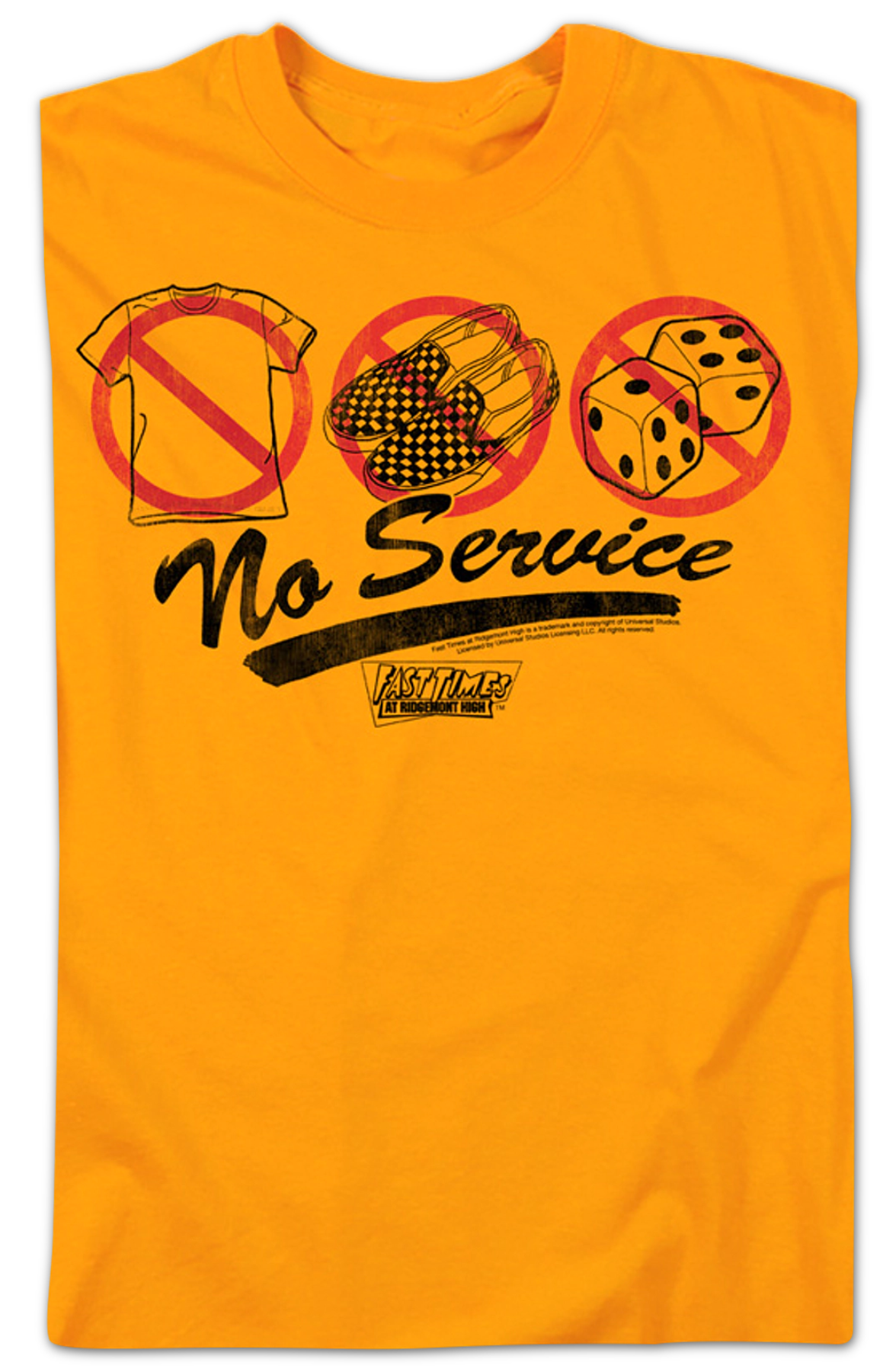 No Service Fast Times At Ridgemont High T-Shirt product image 2