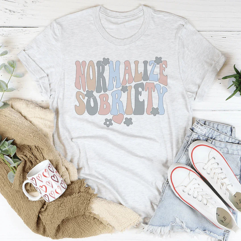 Normalize Sobriety Tee product image 2