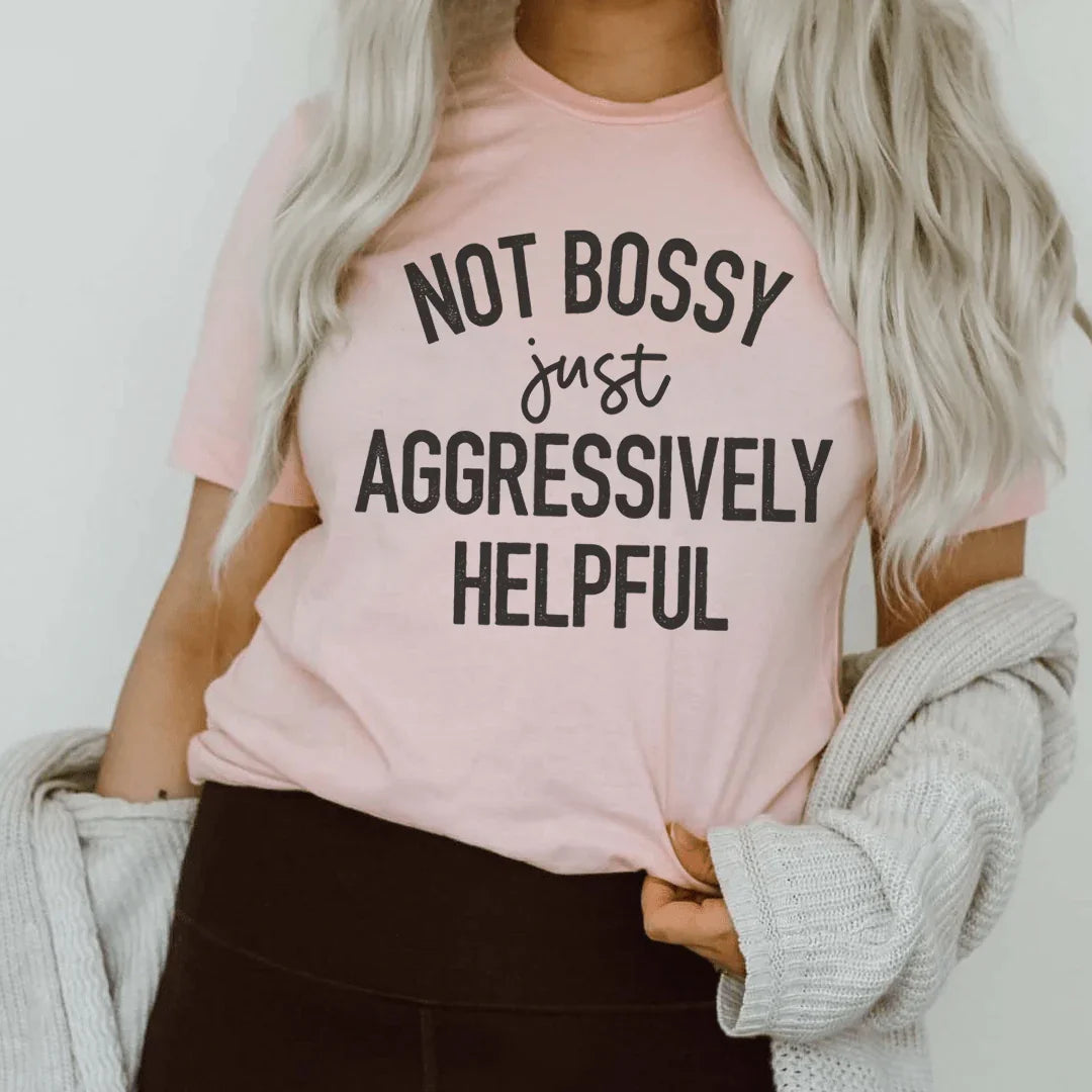 Outspoken Leadership Humor Top – "Not Bossy Just product image 1
