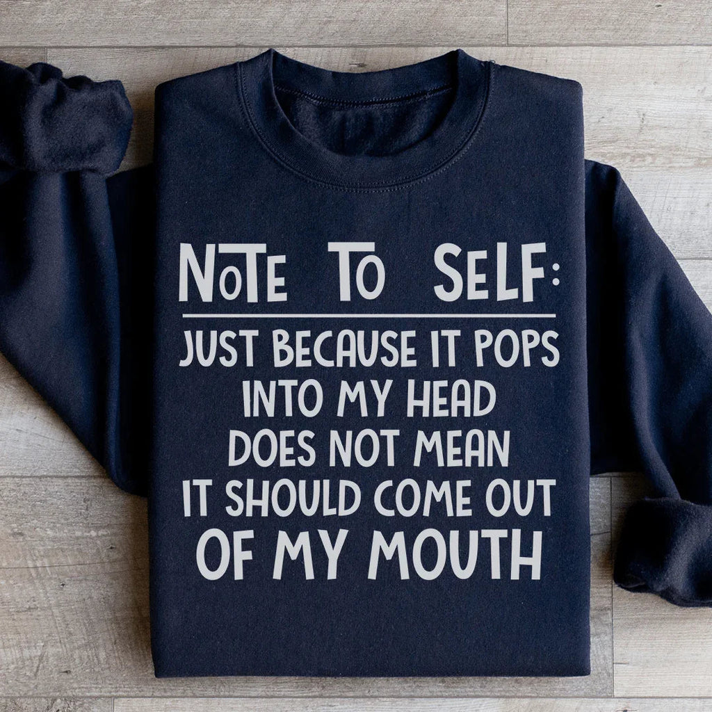 Note To Self Sweatshirt product image 3