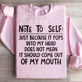 Note To Self Sweatshirt product image 1