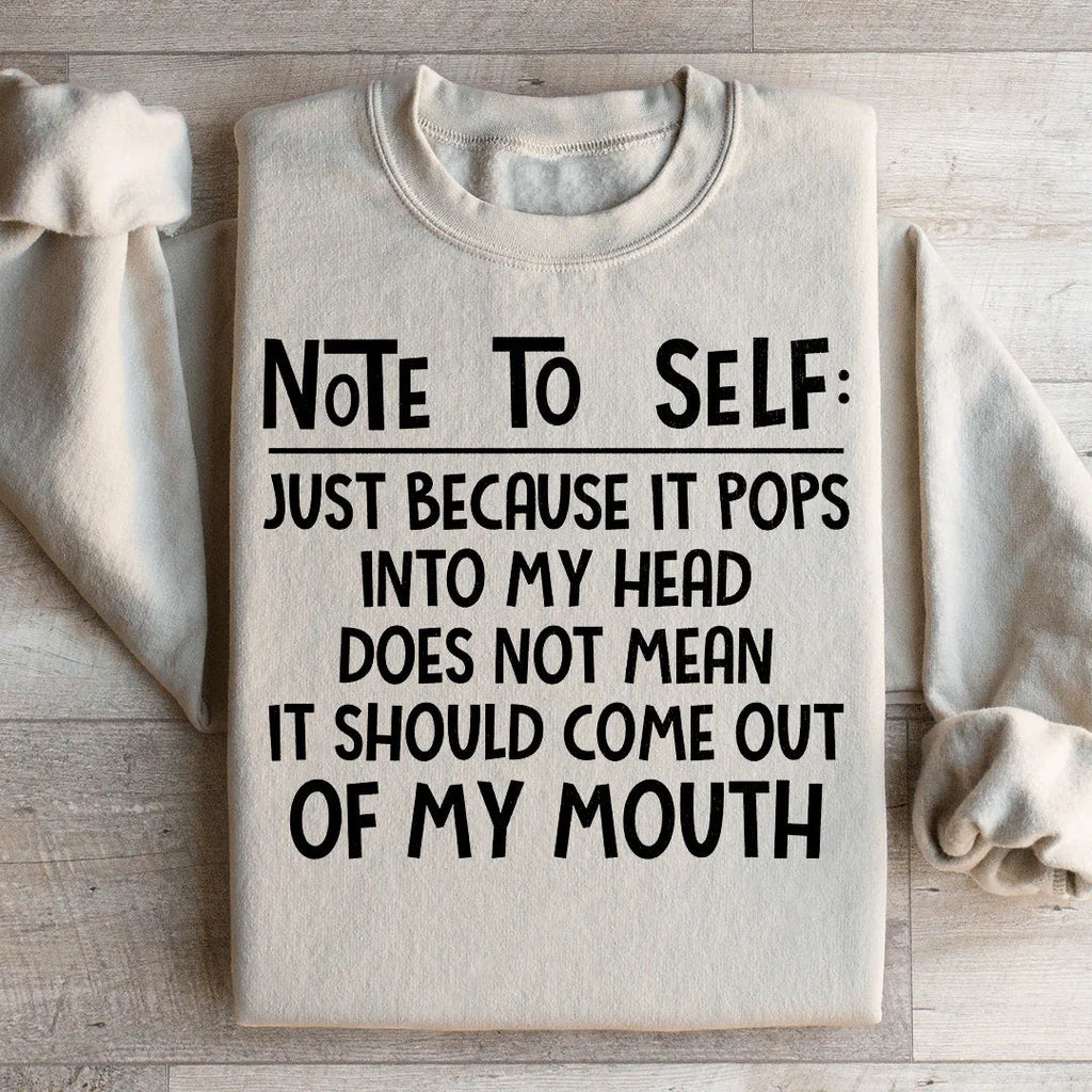 Note To Self Sweatshirt product image 2