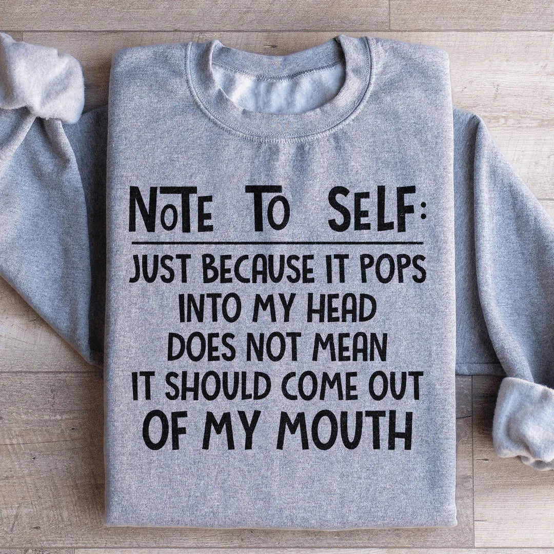 Note To Self Sweatshirt product image 4