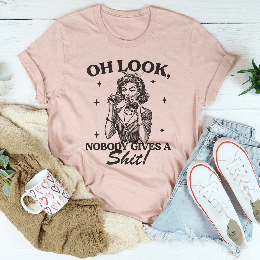 Oh Look Nobody Gives A s-it Tee product image 3
