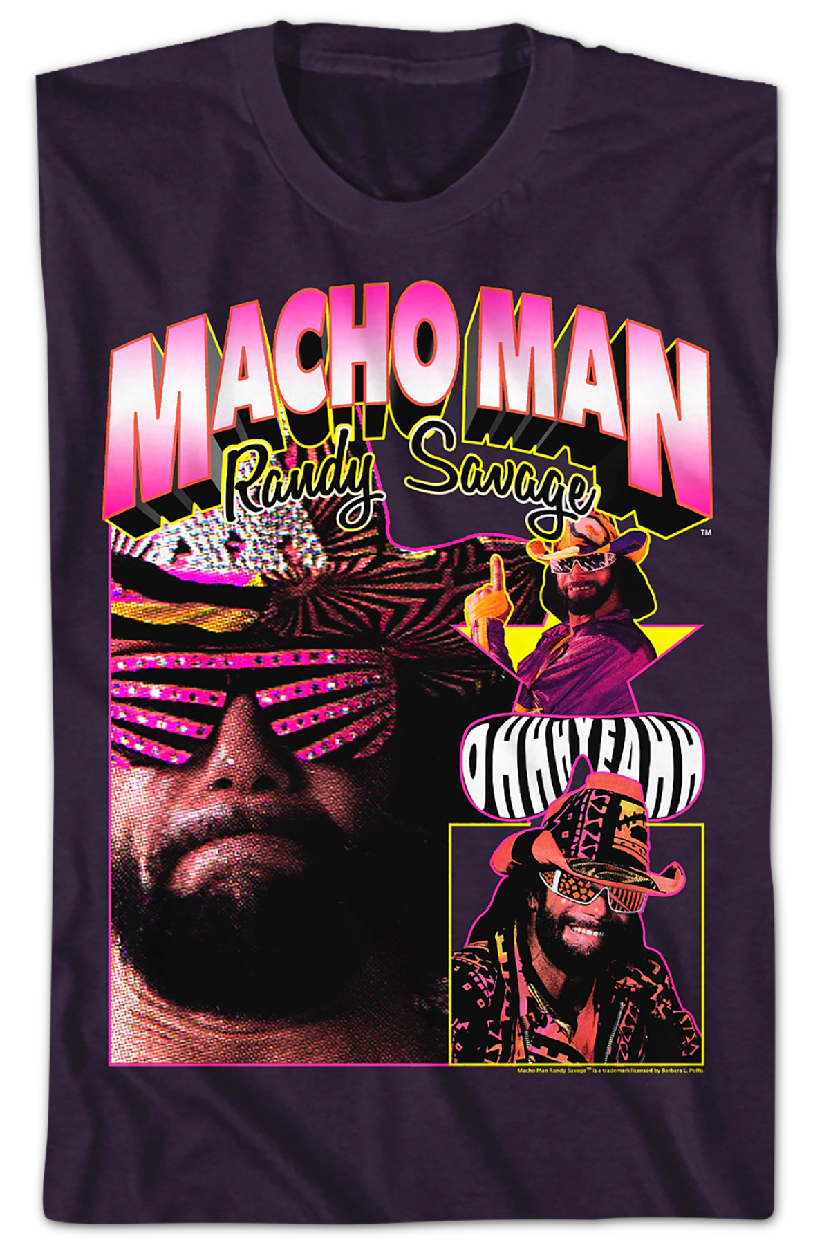 Blackberry Ohhh Yeahh Collage Macho Man Randy Savage T-Shirt product image 1