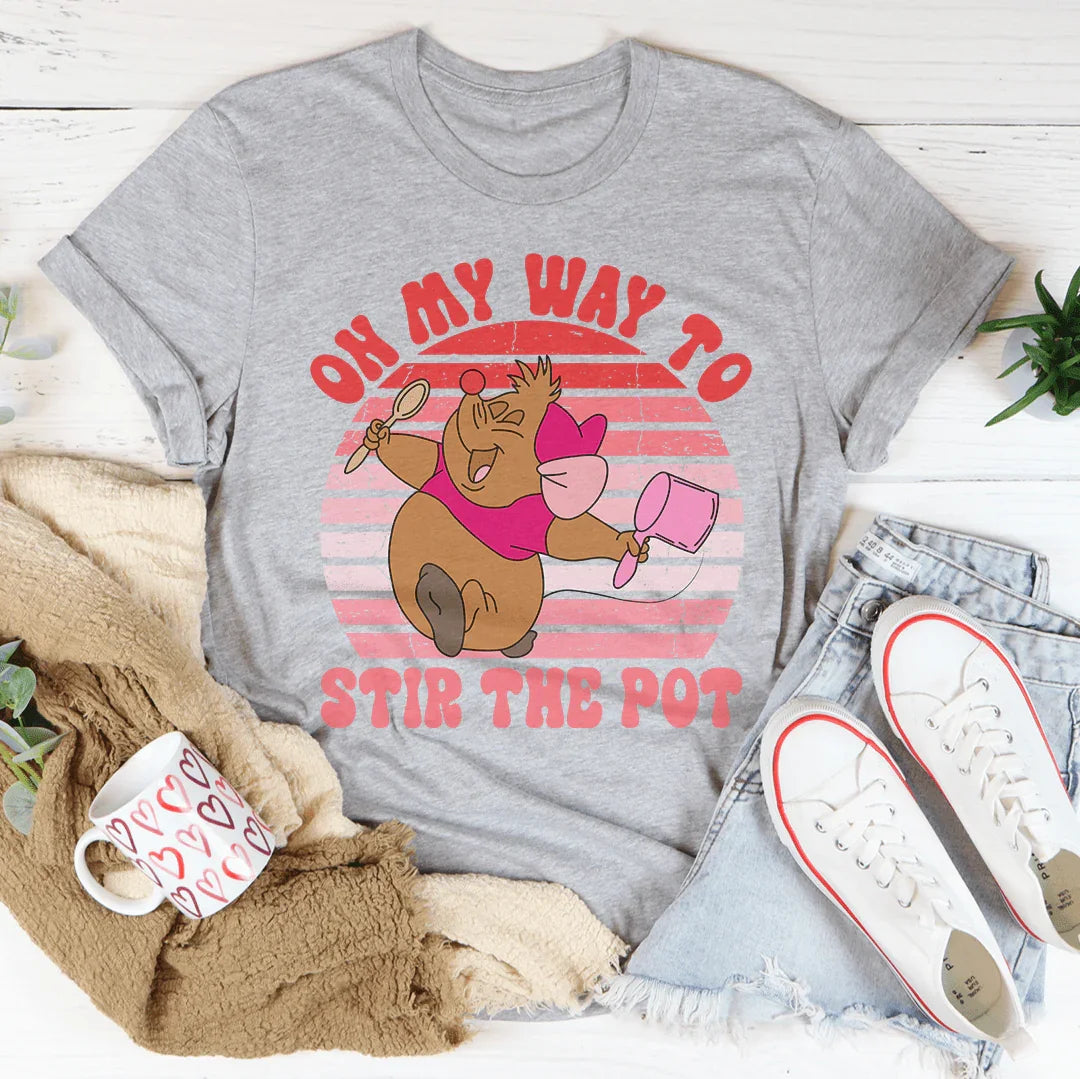 On My Way To Stir The Pot Tee product image 2
