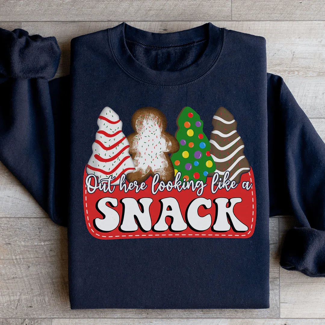 Out Here Looking Like A Snack Christmas Sweatshirt product image 1