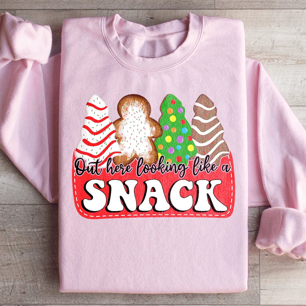 Out Here Looking Like A Snack Christmas Sweatshirt product image 2